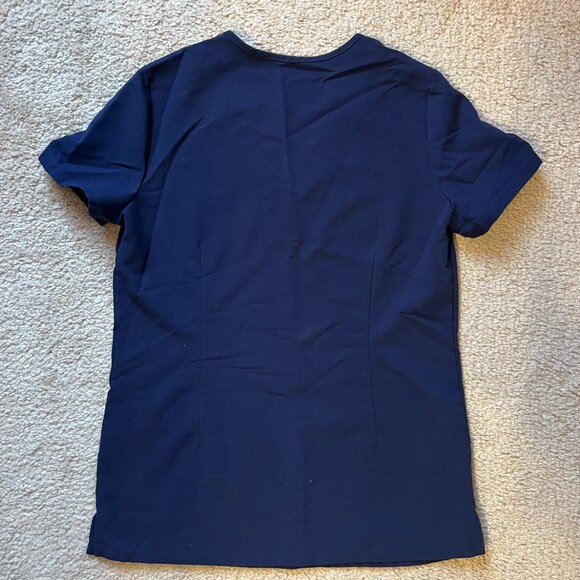 Figs Navy Casma Scrub Top, Size XXS - Picture 3 of 4
